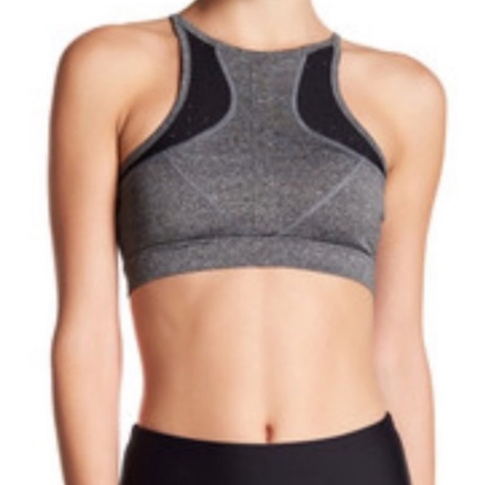 C&C California Gray Racerback Sports Bra